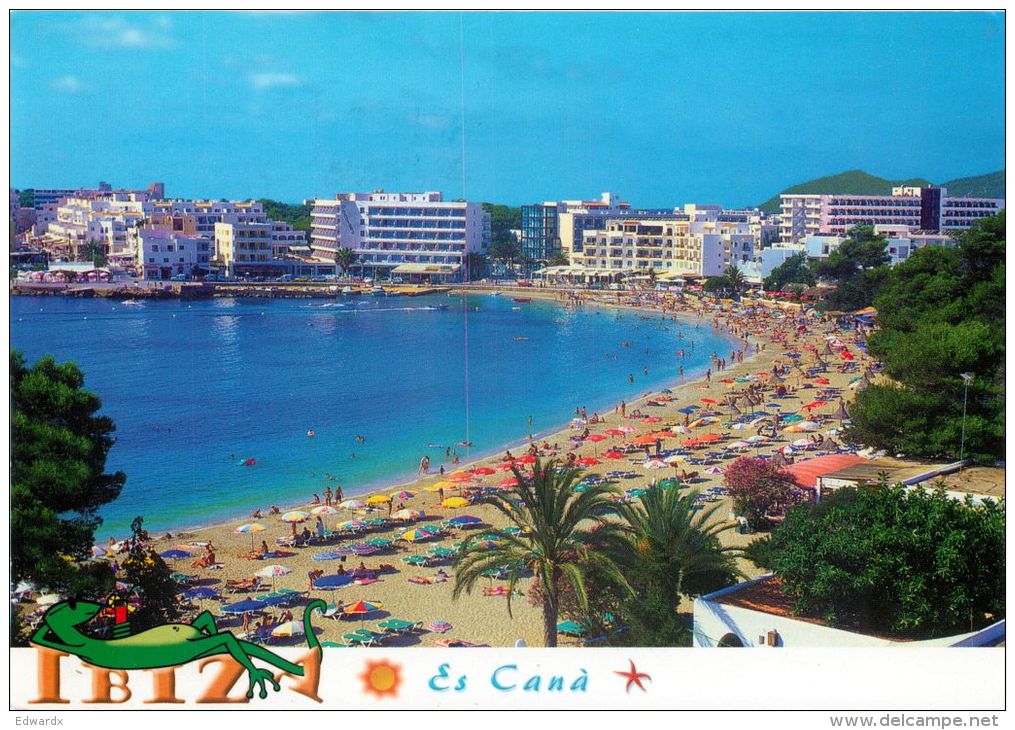 Es Cana, Ibiza, Spain Espana Postcard Used Posted To UK 2011 Stamp - Ibiza