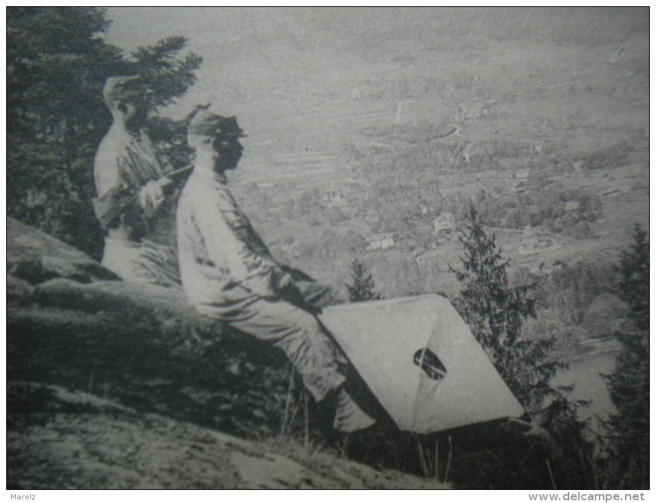 Cerf-volant - Pause Militaire Ou Manoeuvres - Lancement De La Roche Du Diable, Xetté (Xettes : Gérardmer) - 1905 - Other & Unclassified