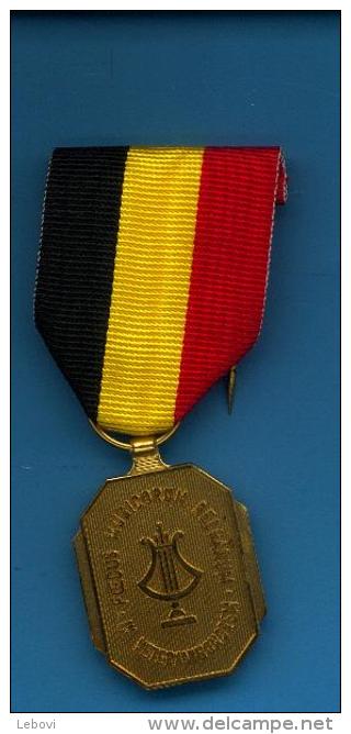 : (Belgique) Médaille : Avers : « FOEDUS MUSICORUM BELGARUM  	IN VETERANIHONOREM - Revers : Métal Lisse - Autres & Non Classés