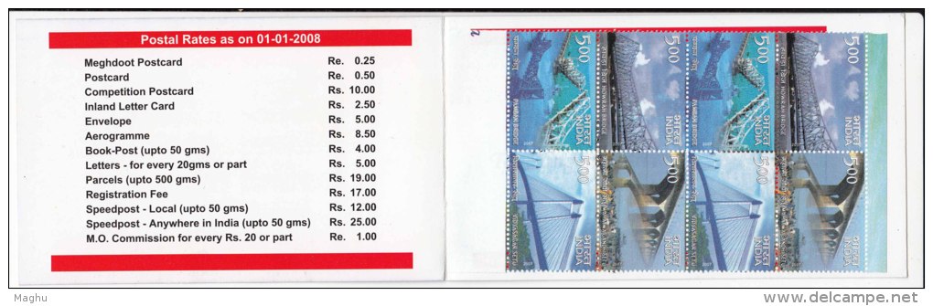 Booklet India INPEX 2008, Bridges. Bridge, Architecture, - Cartas & Documentos