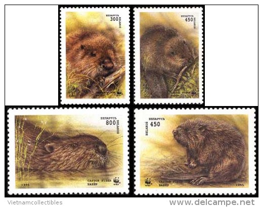 (WWF-187) W.W.F. Belarus MNH European Beaver Stamps 1995 - Unused Stamps