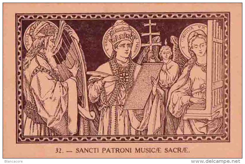 Les Saints De La MUSIQUE Sainte Cecile  Saint David Et Saint Gregoire - Saints