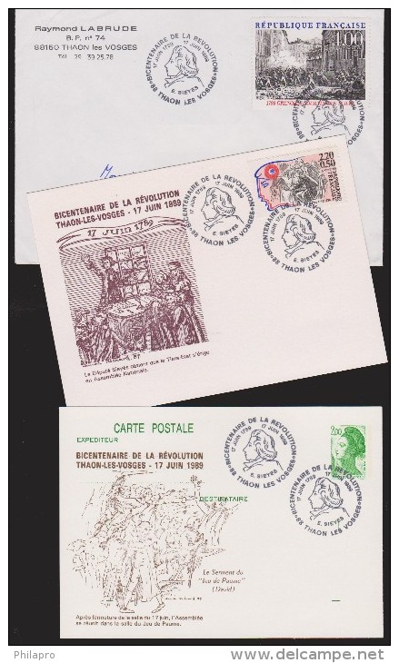 FRANCE    BICENTENAIRE REVOLUTION FRANCAISE  1989   E.SIEYES   Réf  6472 - Révolution Française