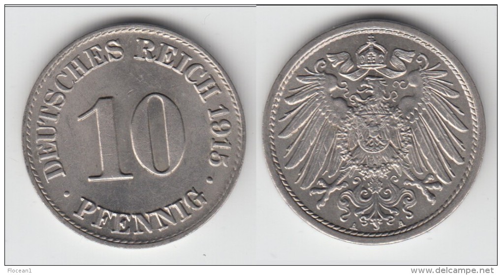 **** ALLEMAGNE - GERMANY - 10 PFENNIG 1915 A - EMPIRE - QUALITE **** EN ACHAT IMMEDIAT - 10 Pfennig