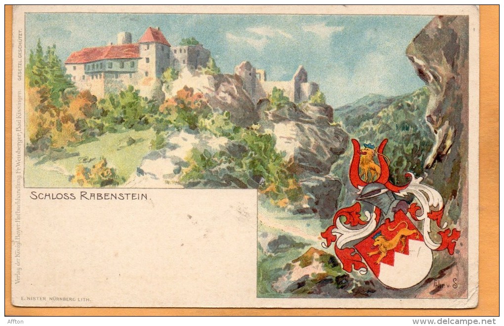 Schloss Rabenstein 1900 Postcard - Zwiesel