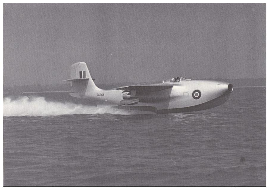 Saunders Roe SR / A1 Off Cowes Isle Of Wight Aircraft Postcard (AM2097) - 1946-....: Ere Moderne