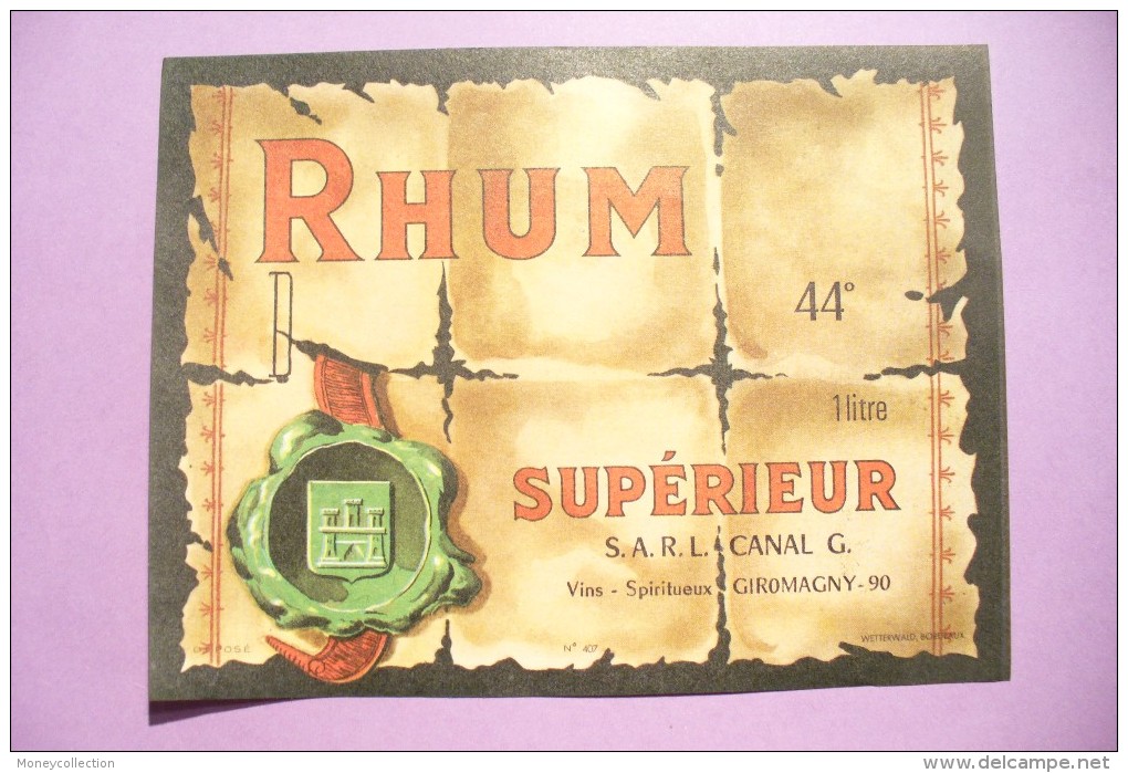 SUPERBE ETIQUETTE NEUVE  A IDENTIFIER   !!! A SAISIR ... - Rhum