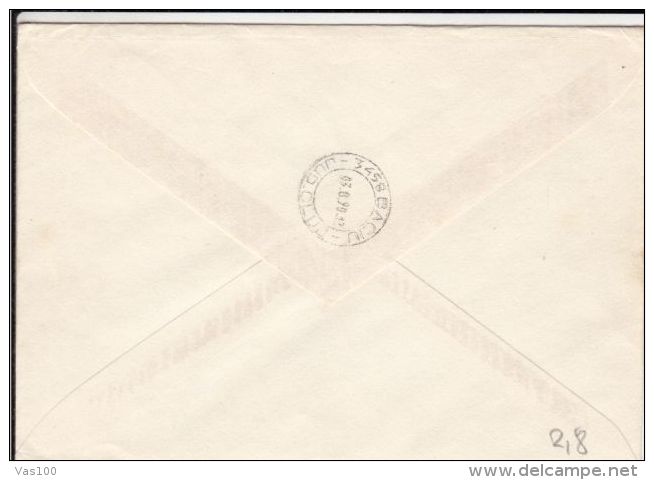 GEORG FORSTER GERMAN ANTARCTIC RESEARCH STATION SPECIAL POSTMARK AND STAMPS ON COVER, 1989, GERMANY - Forschungsstationen