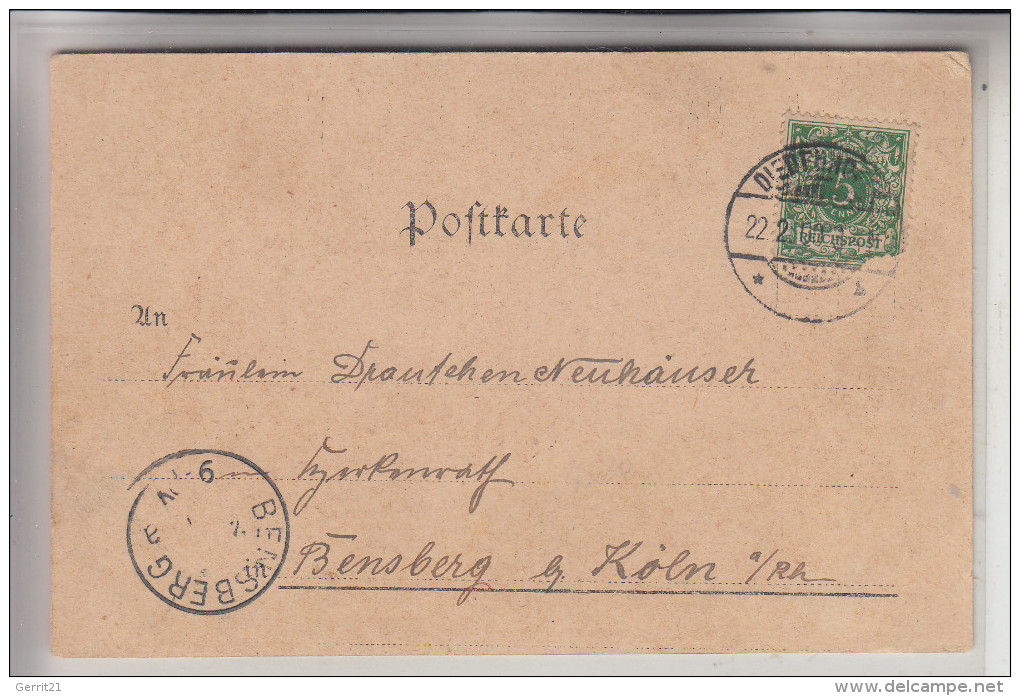 8899 HOHENWART, Kircheneinsturz Dezember 1899 - Pfaffenhofen