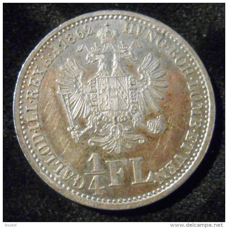 AUTRICHE- FLORIN  1862 A   ARGENT  SUP - Austria