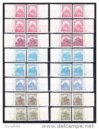 Boheme Et Moravie 1941 Mi 68-72 (Yv 50-1+53-5) Bord De Feuille Avec Etoile Et Croix, (MNH) ** - Unused Stamps