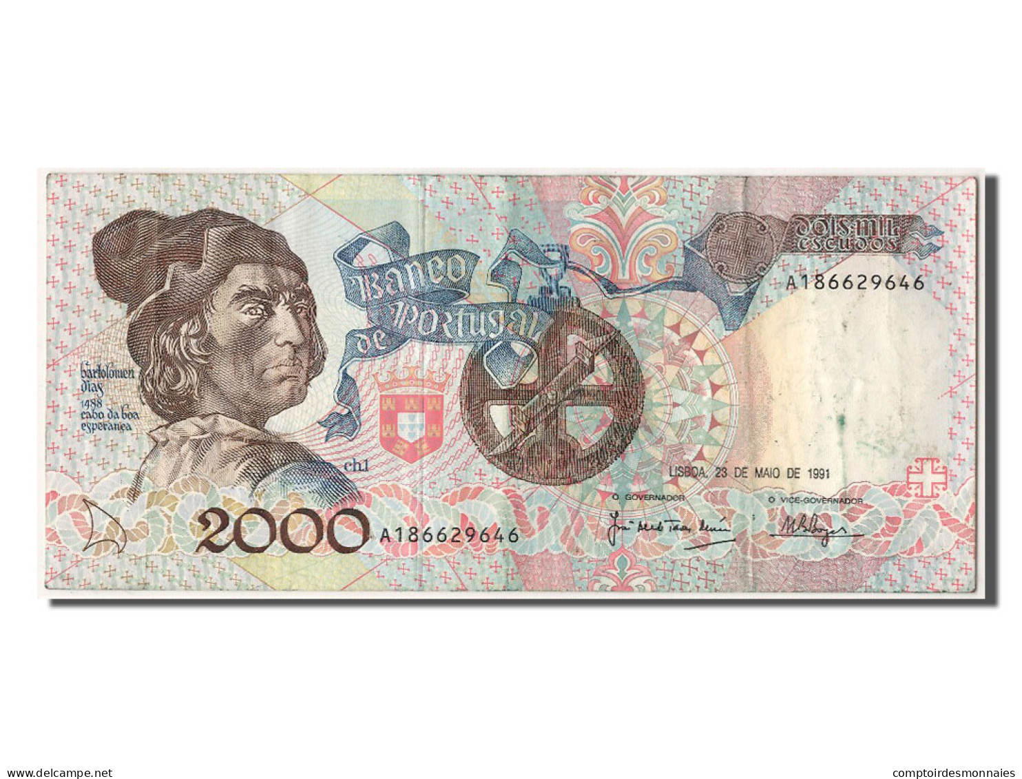 Billet, Portugal, 2000 Escudos, 1991, 1991-05-23, TTB+ - Portugal