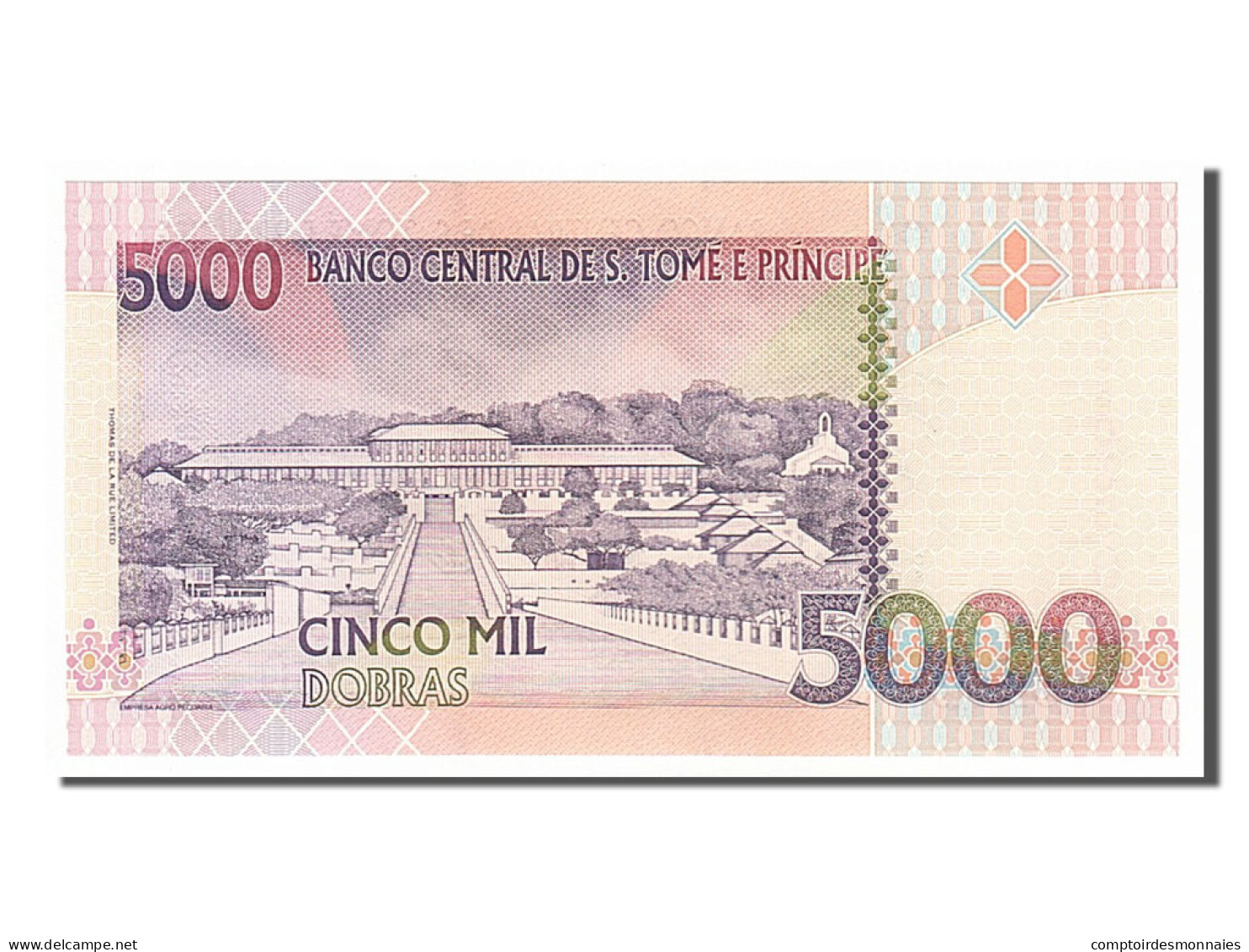 Billet, Saint Thomas And Prince, 5000 Dobras, 1996, 1996-10-22, NEUF - Sao Tomé Et Principe