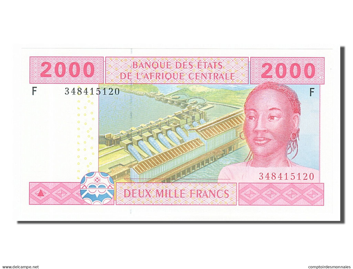 Billet, États De L'Afrique Centrale, 2000 Francs, 2002, NEUF - Guinea Ecuatorial