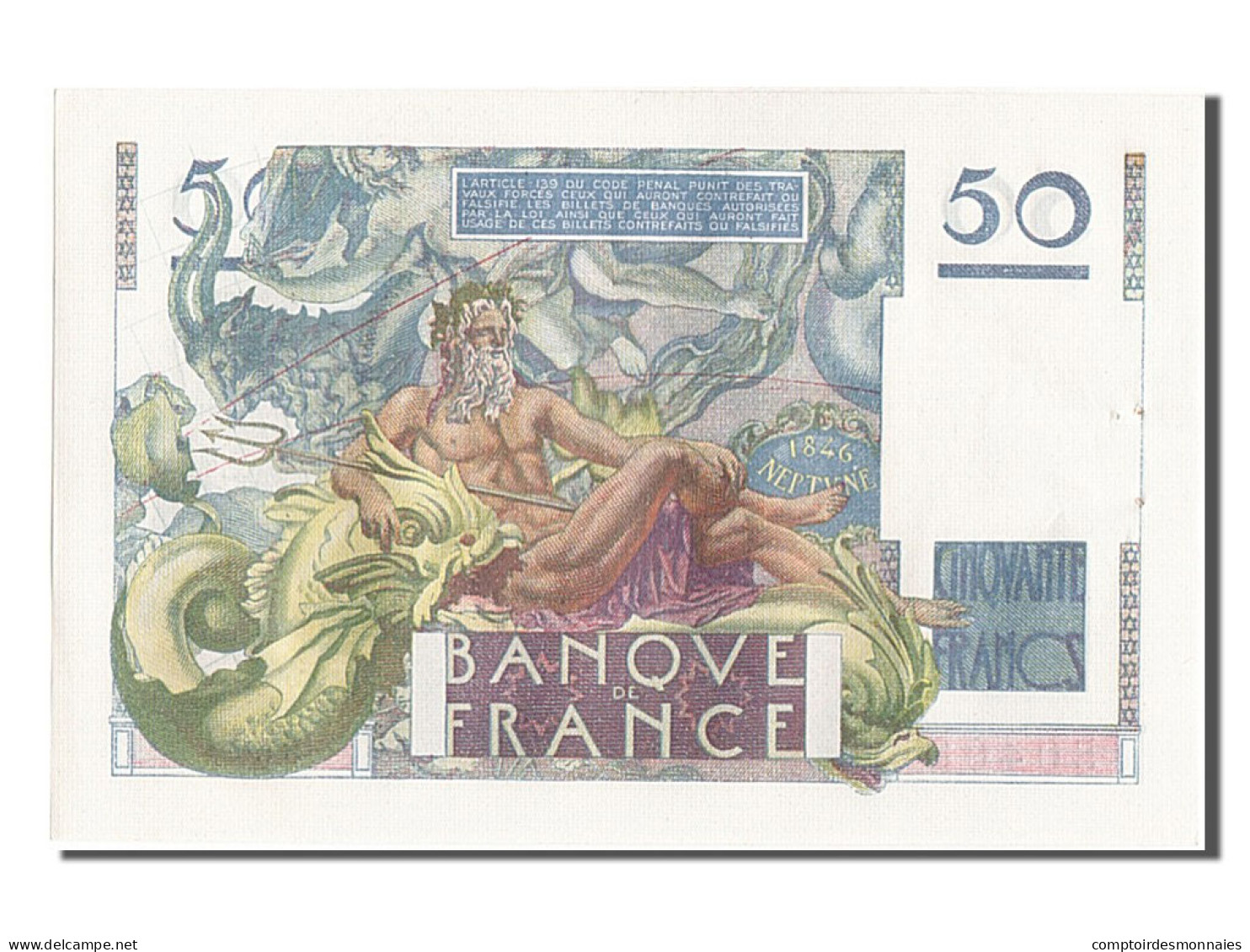 Billet, France, 50 Francs, 50 F 1946-1951 ''Le Verrier'', 1946, 1946-10-03, SUP - 50 F 1946-1951 ''Le Verrier''