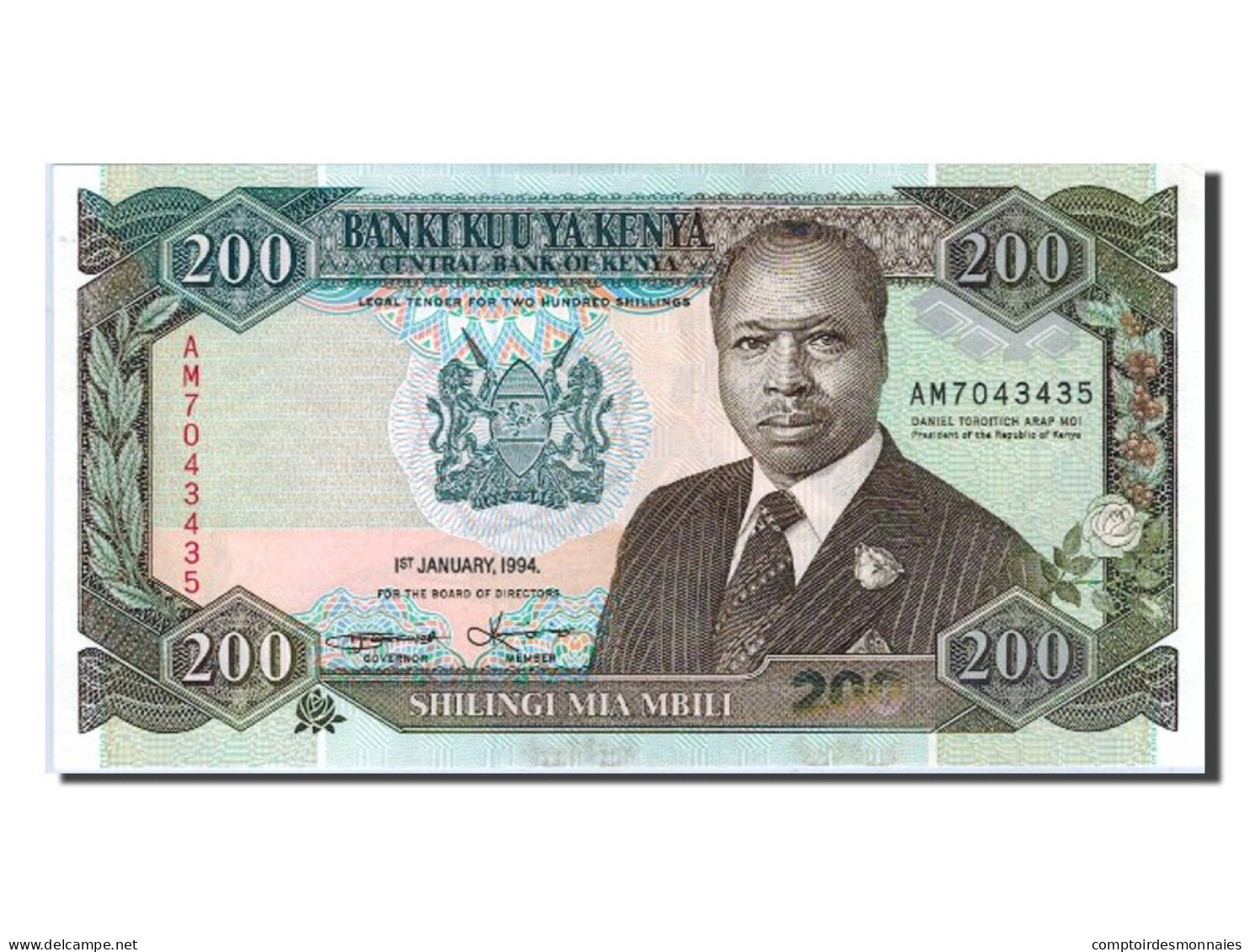 Billet, Kenya, 200 Shillings, 1994, 1994-01-01, NEUF - Kenya