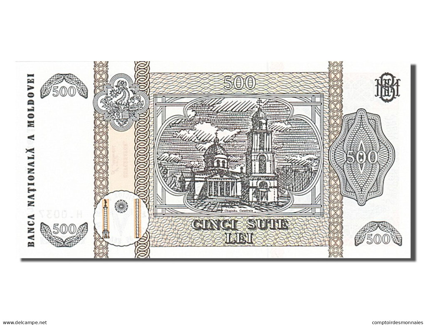 Billet, Moldova, 500 Lei, 1992, NEUF - Moldavië