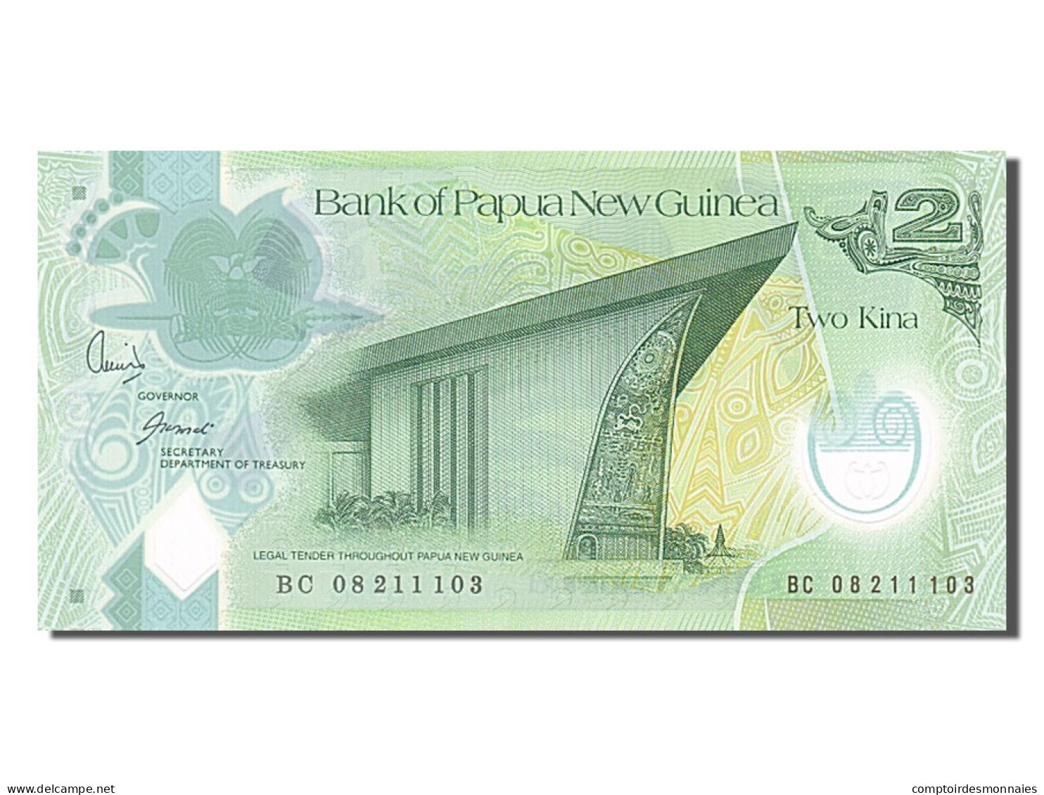 Billet, Papua New Guinea, 2 Kina, 2007, NEUF - Papouasie-Nouvelle-Guinée