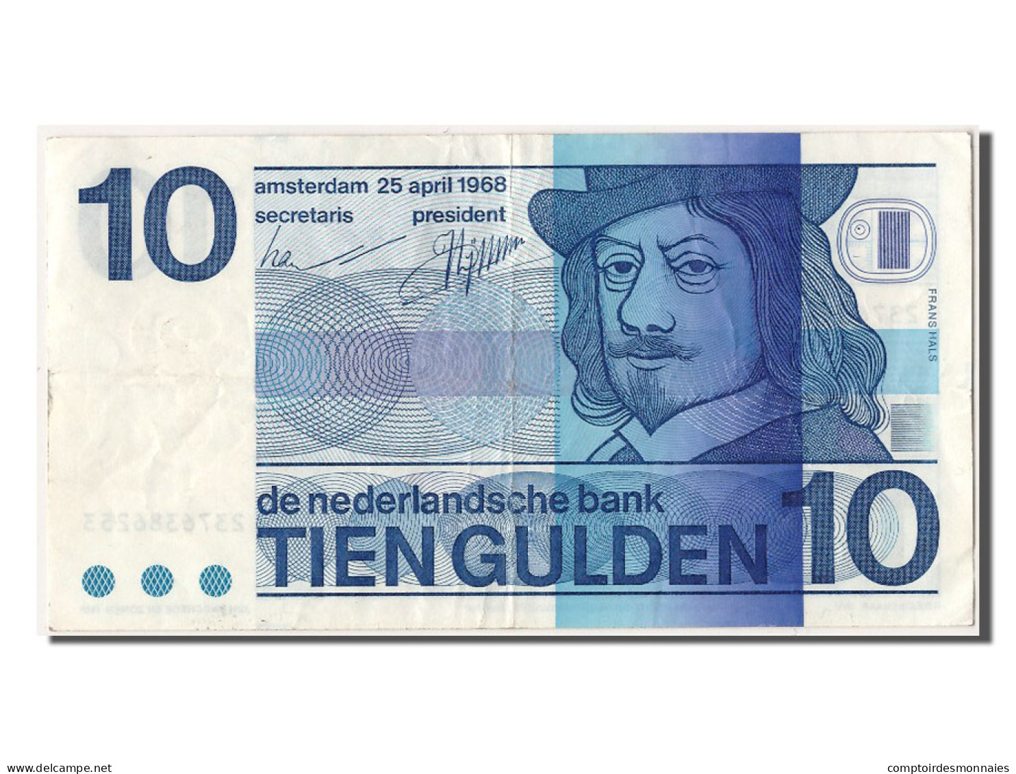 Billet, Pays-Bas, 10 Gulden, 1968, 1968-04-25, SUP - 10 Gulden