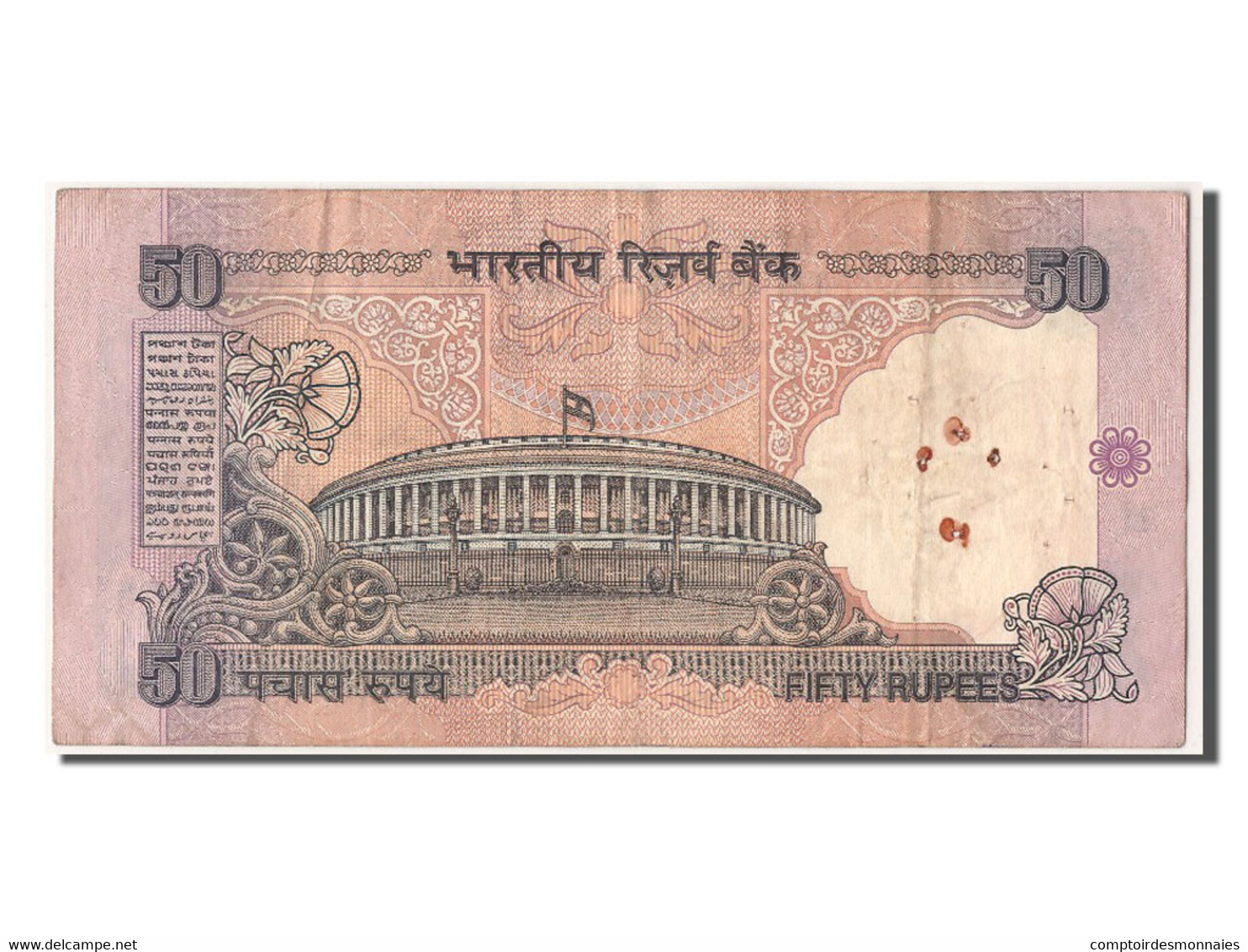 Billet, India, 50 Rupees, TB+ - Indien