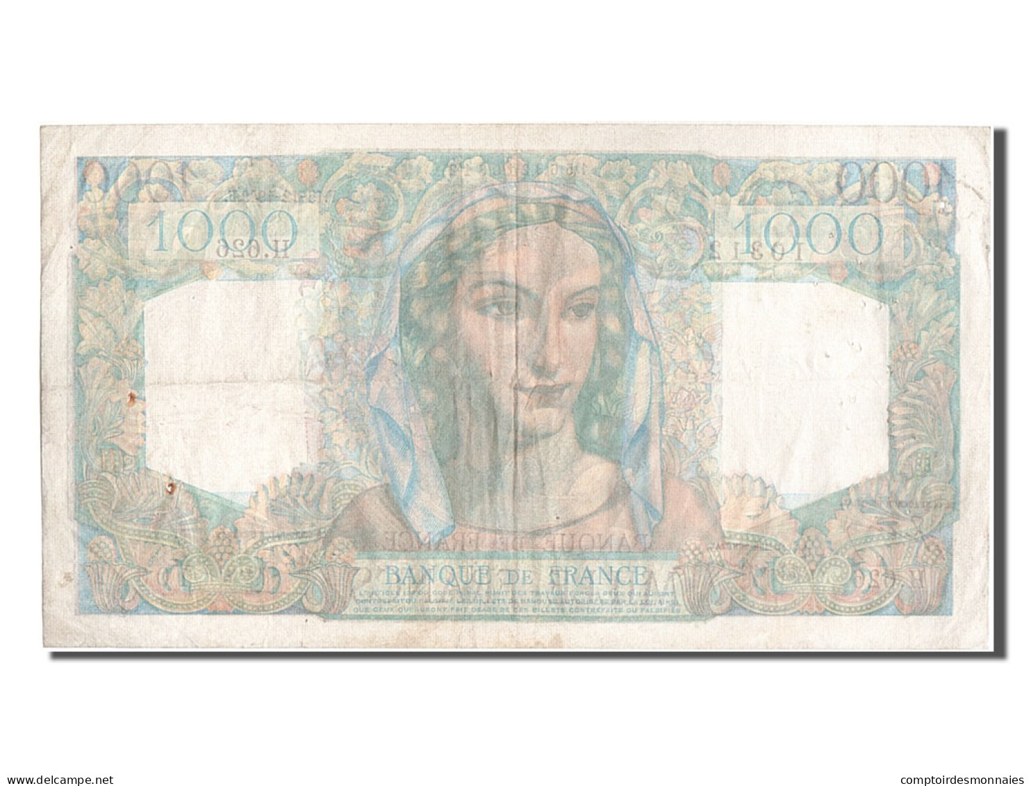 Billet, France, 1000 Francs, 1 000 F 1945-1950 ''Minerve Et Hercule'', 1949 - 1 000 F 1945-1950 ''Minerve Et Hercule''