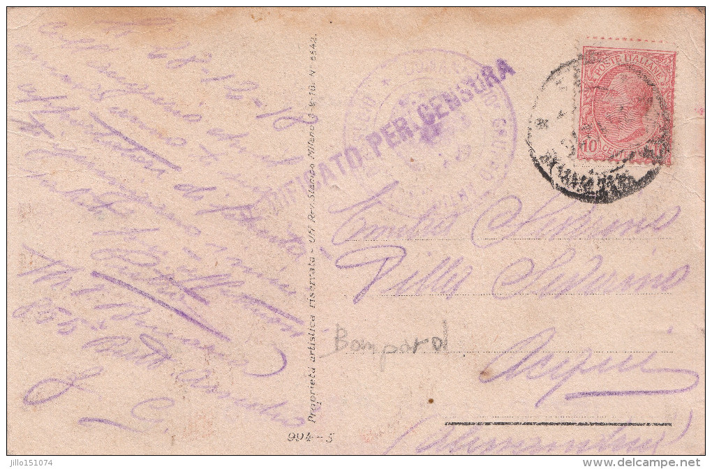 BOMPARD 994-5  VIAGGiATA 1918 Verifica Per Censura - Nanni