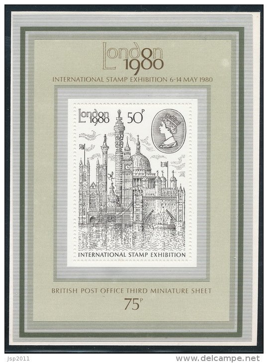 United Kingdom, 1980. Stamp Expo London 1980. Britain's Third Miniature Sheet MNH (**) - Blocks & Miniature Sheets