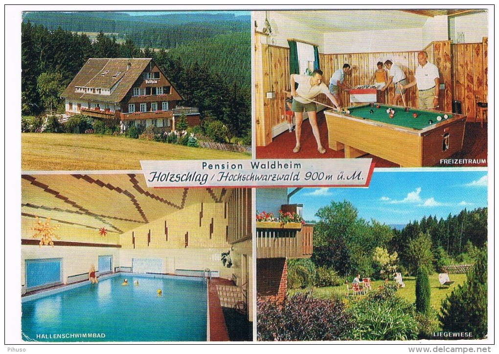 D4537     HOLZSCHLAG : Pension Waldheim Mit Poolbillard ( Poolbiljart, Pocketbilliard) - Autres & Non Classés