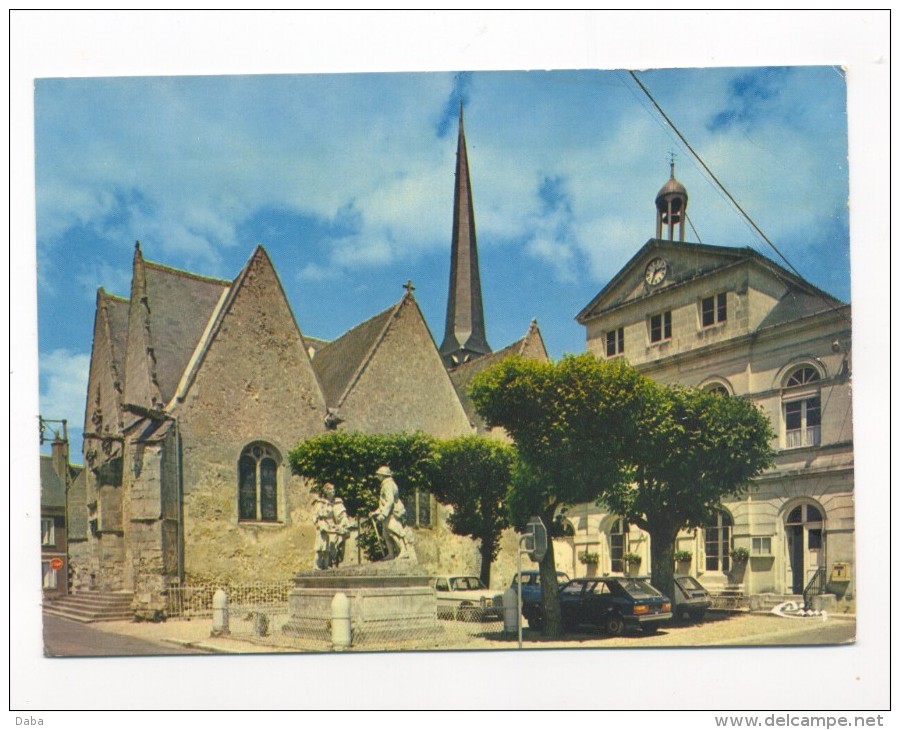 Neuillé-Pont-Pierre. La Mairie Et L'église. - Neuillé-Pont-Pierre