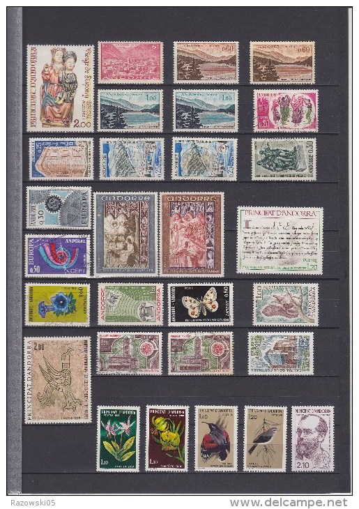 FRANCE. ANDORRE. ANDORRA. LOT. COLLECTION........12 SCANS. TAXES. - Collections