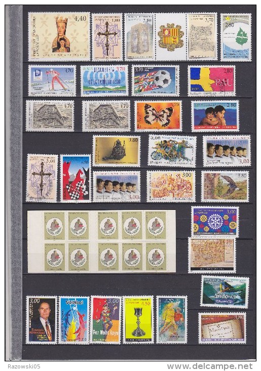 FRANCE. ANDORRE. ANDORRA. LOT. COLLECTION........12 SCANS. TAXES.