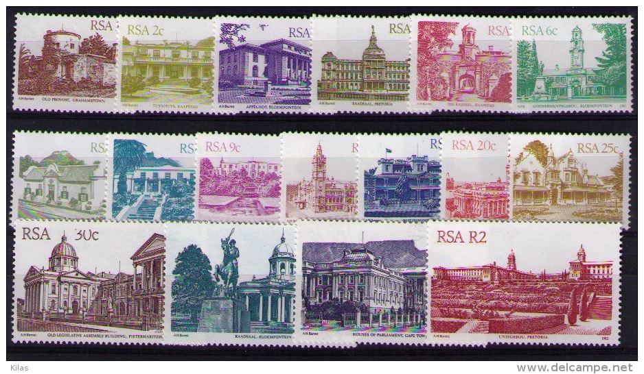 SOUTH AFRICA 1982 Definitives, Buildings - Neufs