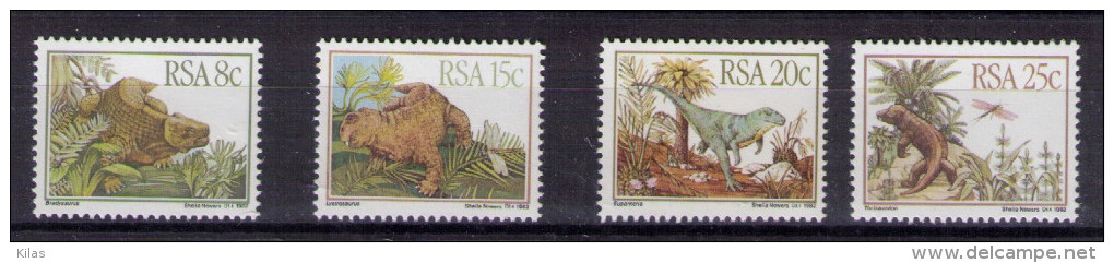 SOUTH AFRICA 1982 Prehistoric Animals - Unused Stamps