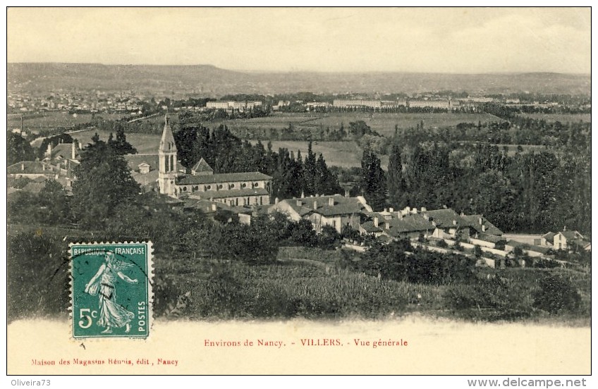 CPA - Environs De Nancy, VILLERS, Vue Générale  - 2 Scans - Autres & Non Classés