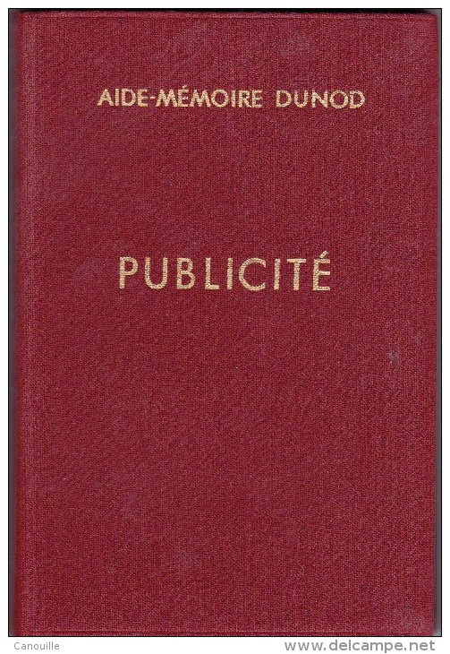 Aide-mémoir Dunod Publicité - 1962 - Autres & Non Classés