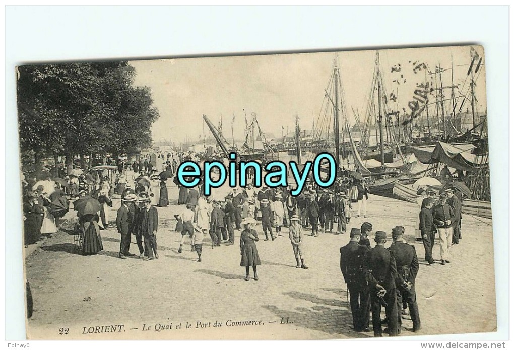 Bf - 56 - LORIENT - Le Quai Et Le Port Du Commerce  - édition LL - PRIX FIXE - Lorient