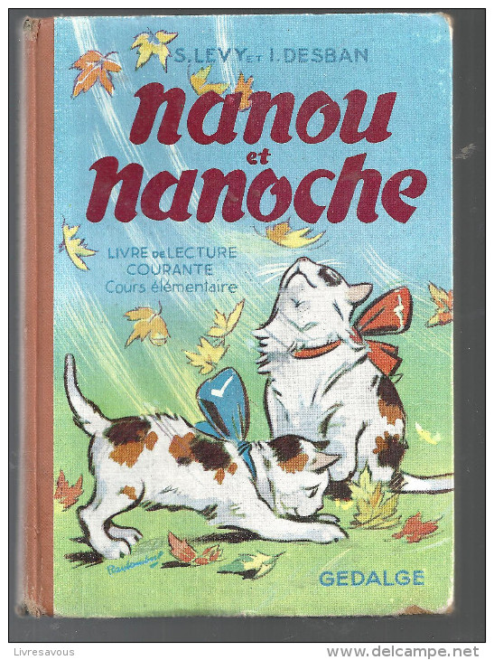 Scolaire Nanou Et Nanoche Découvrent Le Monde, Lecture Courante Pour CE, Couverture Illustrée Par Raylambert, 1956 - 6-12 Ans