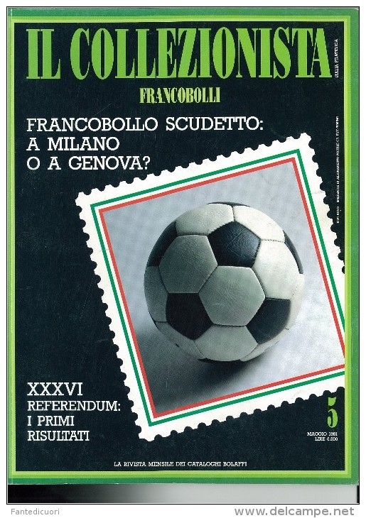 Rivista Il Collezionista, Bolaffi Editore N. 5 Anno 1991 - Italiaans (vanaf 1941)