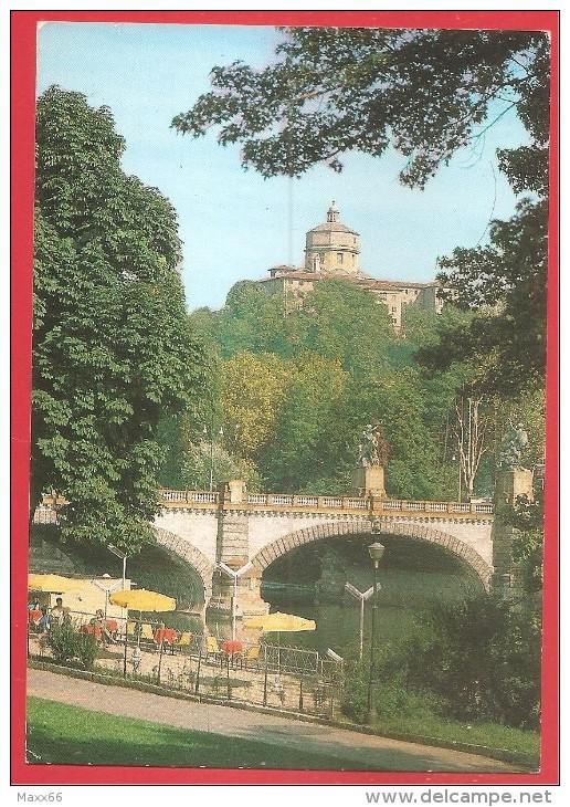 CARTOLINA NV ITALIA - TORINO - Ponte Umberto I° E La Chiesa Al Monte Dei Cappuccini Visti Dal Valentino  - 10 X 15 - Bridges