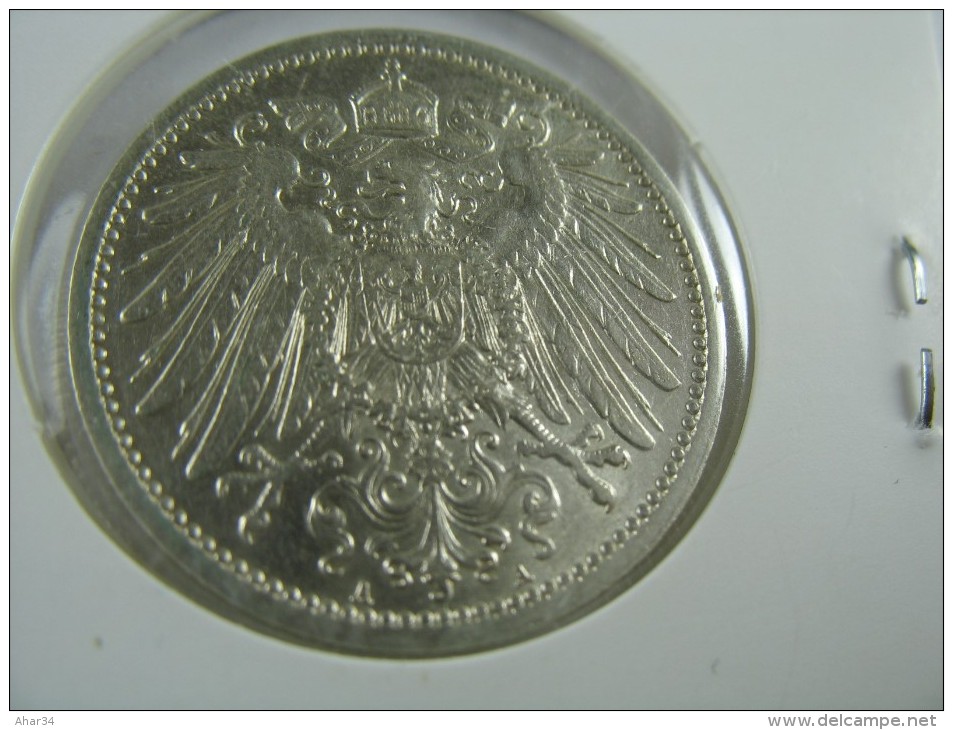 GERMANY  1 MARK 1910 A    SILVER HIGH GRADE CHOICE  BU    LOT 16 NUM 21 - 1 Mark