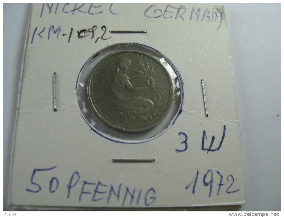 GERMANY 50 PFENNIG 1972    LOT 16 NUM 26 - 50 Pfennig