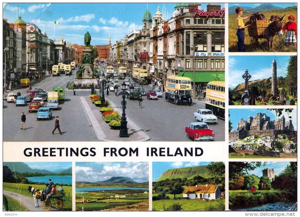 Greetings From IRELAND - Alte Autos, Autobusse, Gel.1977 - Sonstige & Ohne Zuordnung