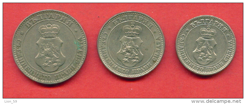 F3929 / - 5 + 10 + 20  Stotinki - 1913 - Bulgaria Bulgarie Bulgarien Bulgarije - Coins Monnaies Munzen - Bulgaria
