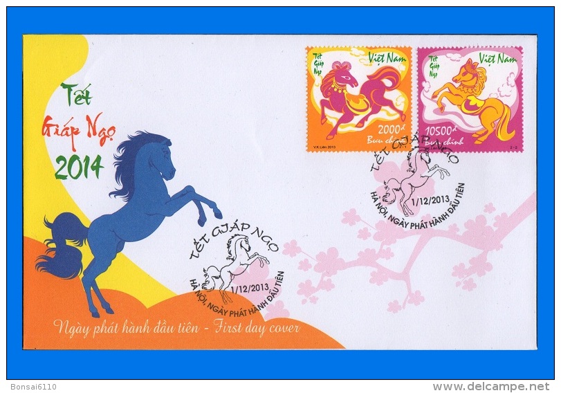 VN 2013-0038, Year Of The Horse FDC - Vietnam