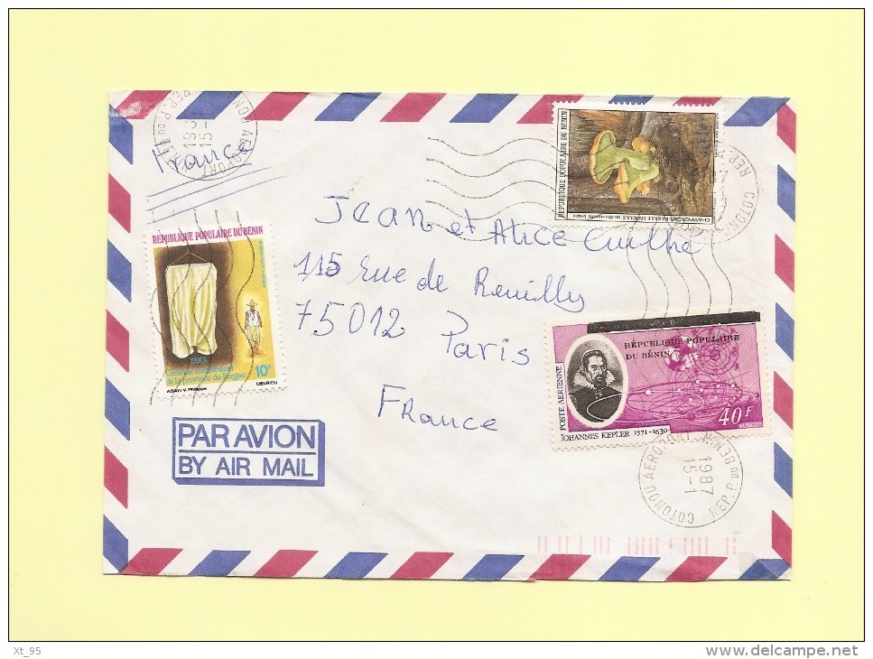 Cotonou - Republique Du Benin - Timbres Surcharges - 15-1-1987 - Benin – Dahomey (1960-...)