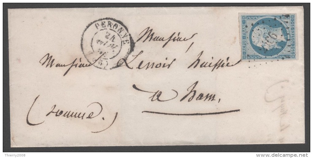 Napoléon III  N° 10 Avec Oblitèration Losange Sur Lettre  TTB - 1852 Louis-Napoleon