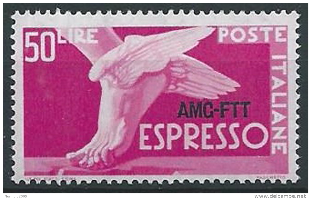 1952 TRIESTE A ESPRESSO 50 LIRE MNH ** - ED024-4 - Express Mail