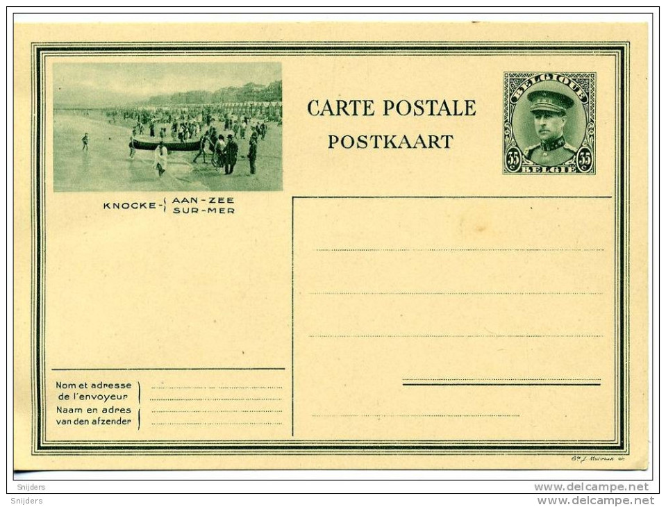 Postkaart Albert I Knocke Aan Zee Ongebruikt Non-circulée - Cartes Postales Illustrées (1971-2014) [BK]