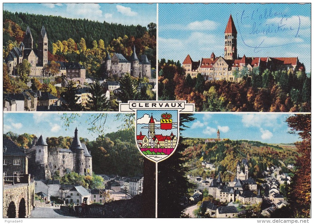 Cp , LUXEMBOURG , CLERVAUX , Multi-Vues - Clervaux