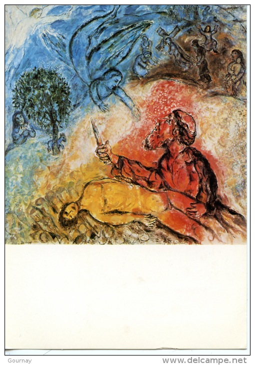 Marc Chagall Message Biblique N°7  Le Sacrifice D´Isaac (art Peinture Religion) Nice Musée National : - Paintings